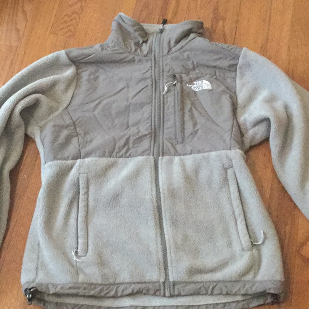 north face Denali fleece - light gray xs